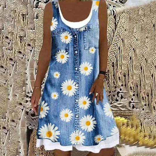 Neve™ - Elegantes Denim-Kleid