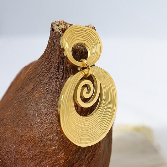 Bea - Elegante 316L-Edelstahl-Ohrringe aus Gold für die moderne Frau