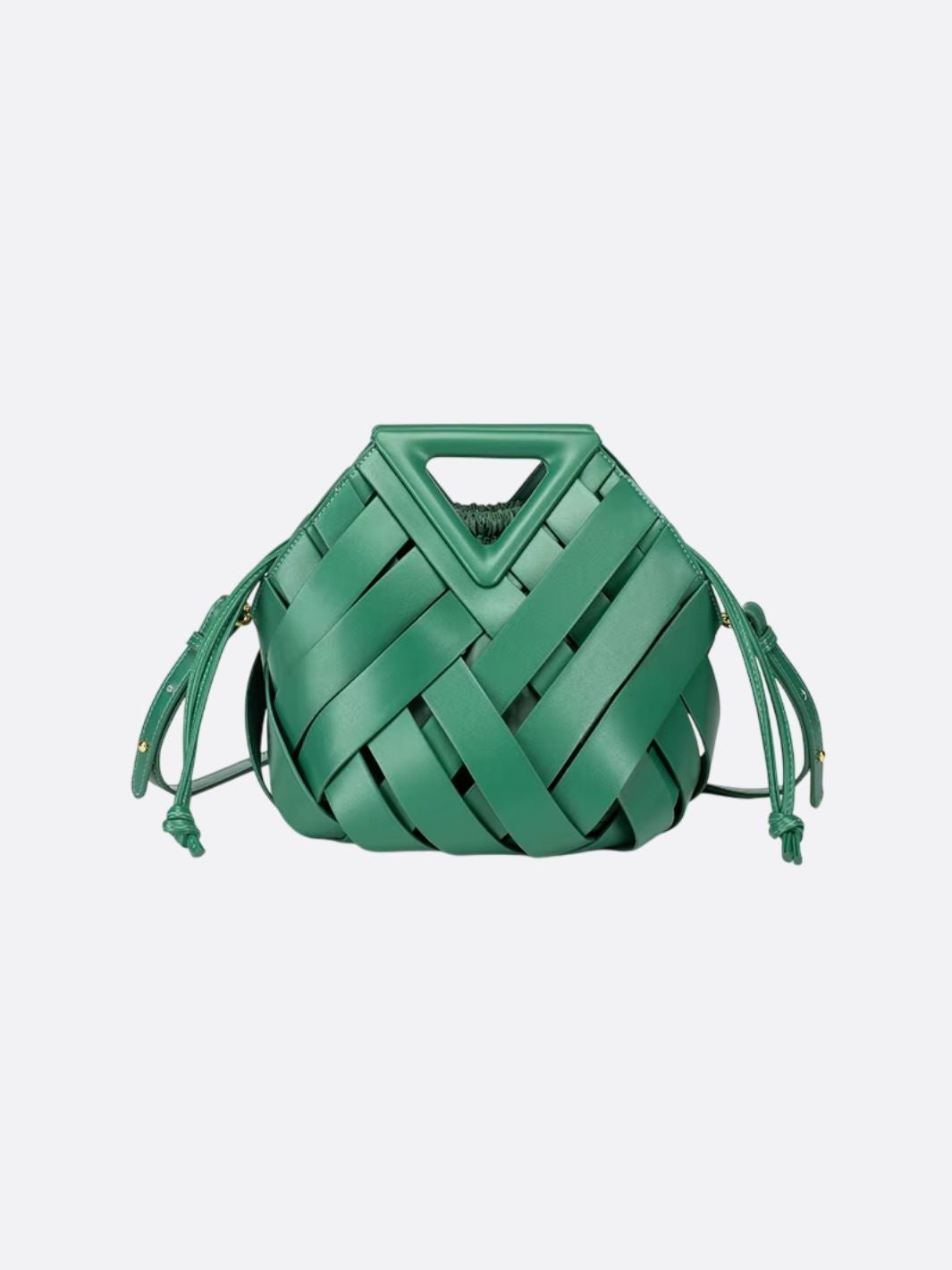 Gewebte Leder Umhängetasche