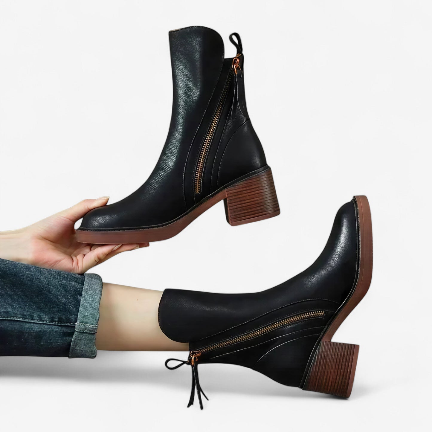 Grazia | Elegante Stiefeletten mit Blockabsatz