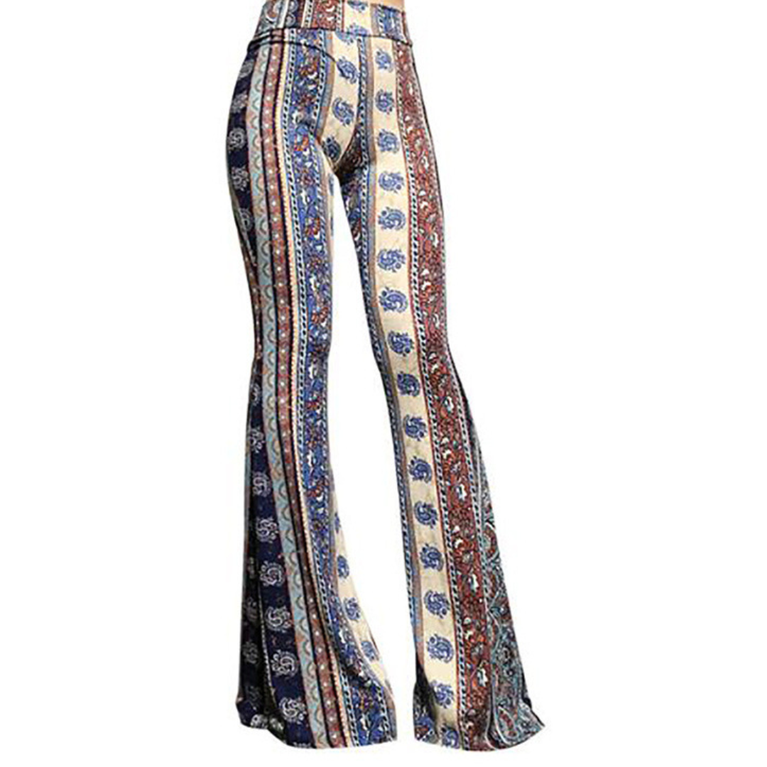 Leopard Bootcut-Hose