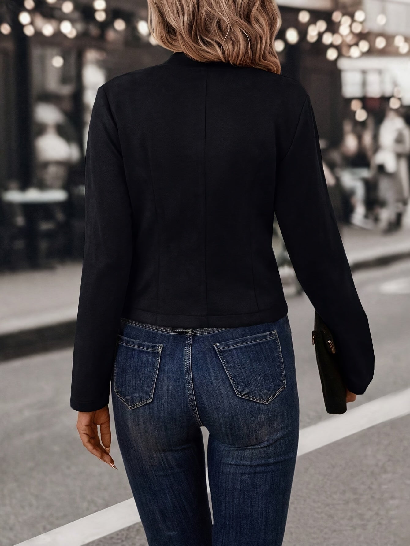 Doris - Stylische doppelseitige Open Front Jacke für die modebewusste Frau