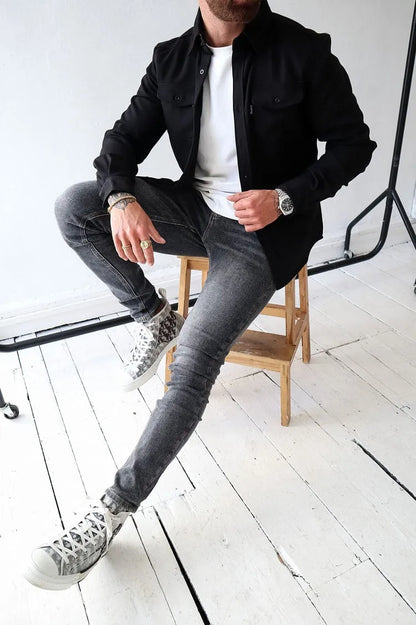 André™ - Lederjacke mit Knöpfen