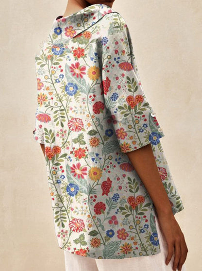 Bettina | Elegantes Leinen-Top 1+1 Gratis