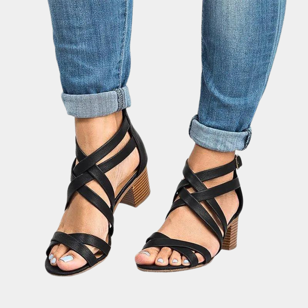 Elegante Damen-Sandalen mit trendigem Stapelabsatz
