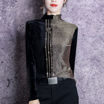 Xanthi - Modischer Damenpulli mit trendigem Rundhalsausschnitt