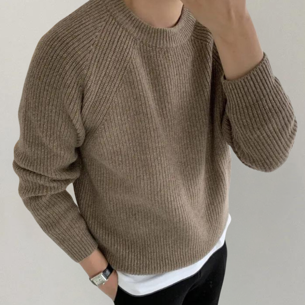 Audrick - Stilvoller und bequemer langärmeliger Strickpullover für Männer