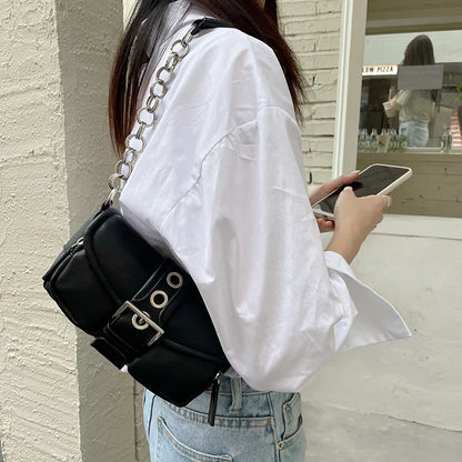 Retro Damen Kette Kleine Schultertasche