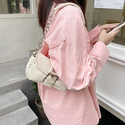 Retro Damen Kette Kleine Schultertasche