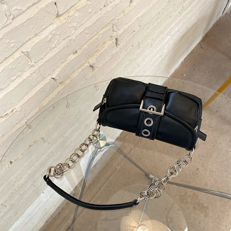 Retro Damen Kette Kleine Schultertasche