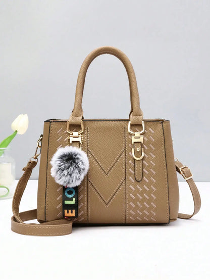 Modische große Kapazität bestickte Damen Umhängetasche