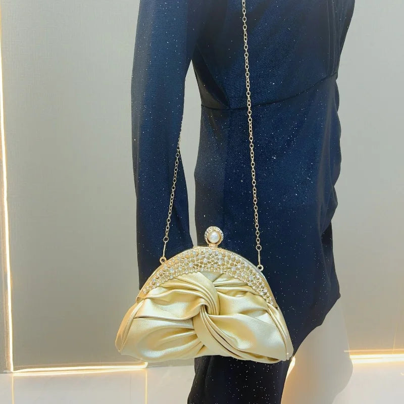 Luxuriöse Damenmode Design Handtaschen Funkelnde Bankett Clutch Tasche