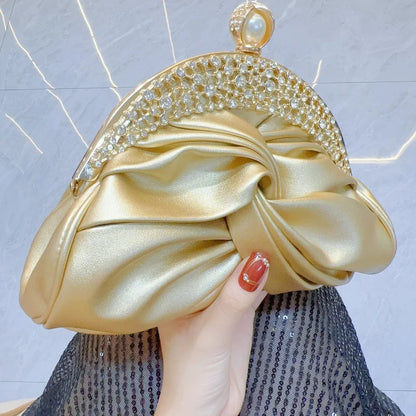 Luxuriöse Damenmode Design Handtaschen Funkelnde Bankett Clutch Tasche