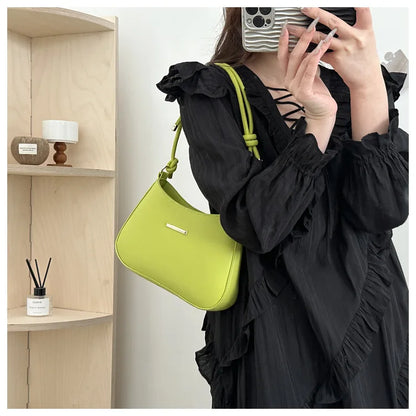 Unterarm Schultertaschen für Frauen. Neue Textur PU-Leder Umhängetasche