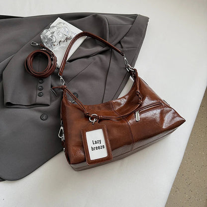 Leder Crossbody Schultertasche für Frauen 2025 Luxus Designer