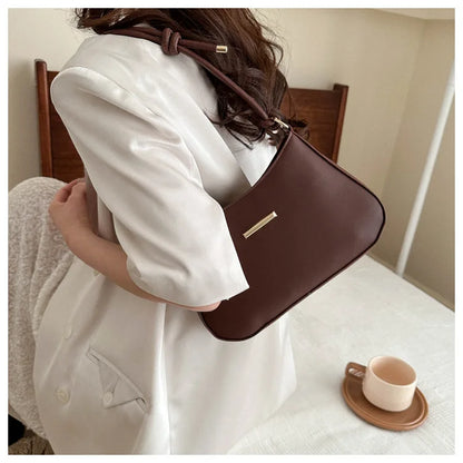 Unterarm Schultertaschen für Frauen. Neue Textur PU-Leder Umhängetasche