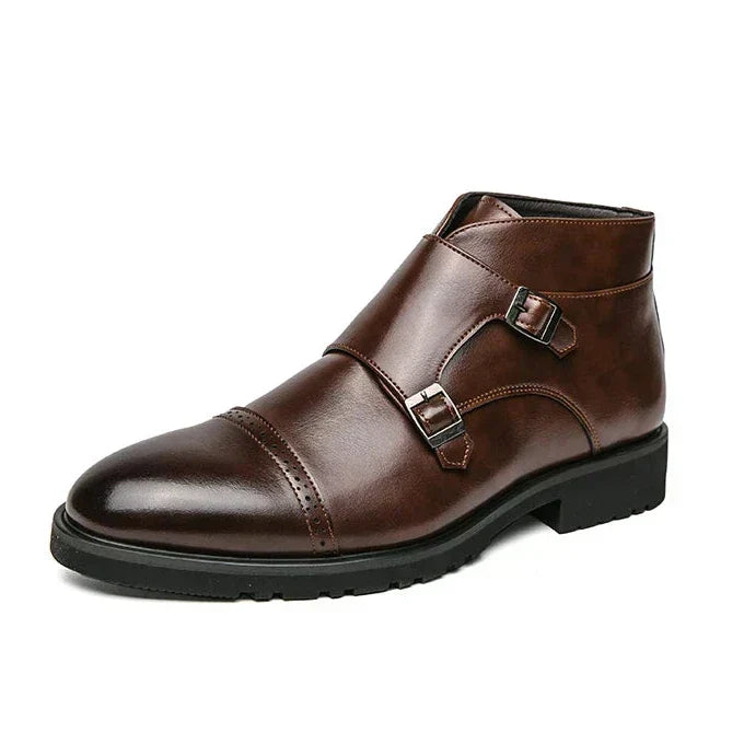 Parker | Kunstläder Doppel-Monk-strap Stiefel