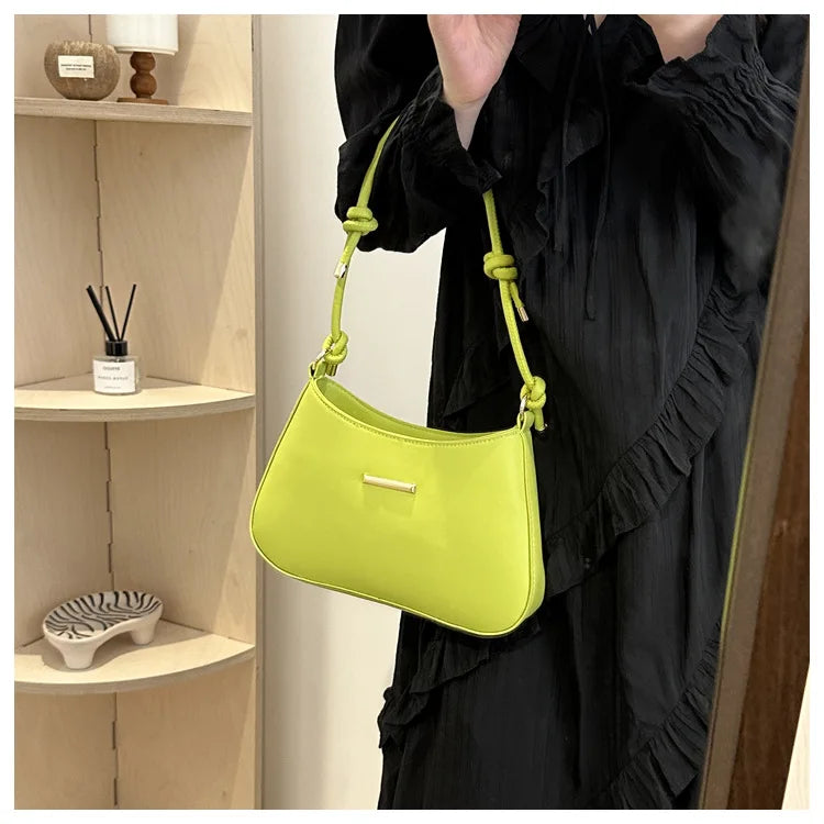 Unterarm Schultertaschen für Frauen. Neue Textur PU-Leder Umhängetasche