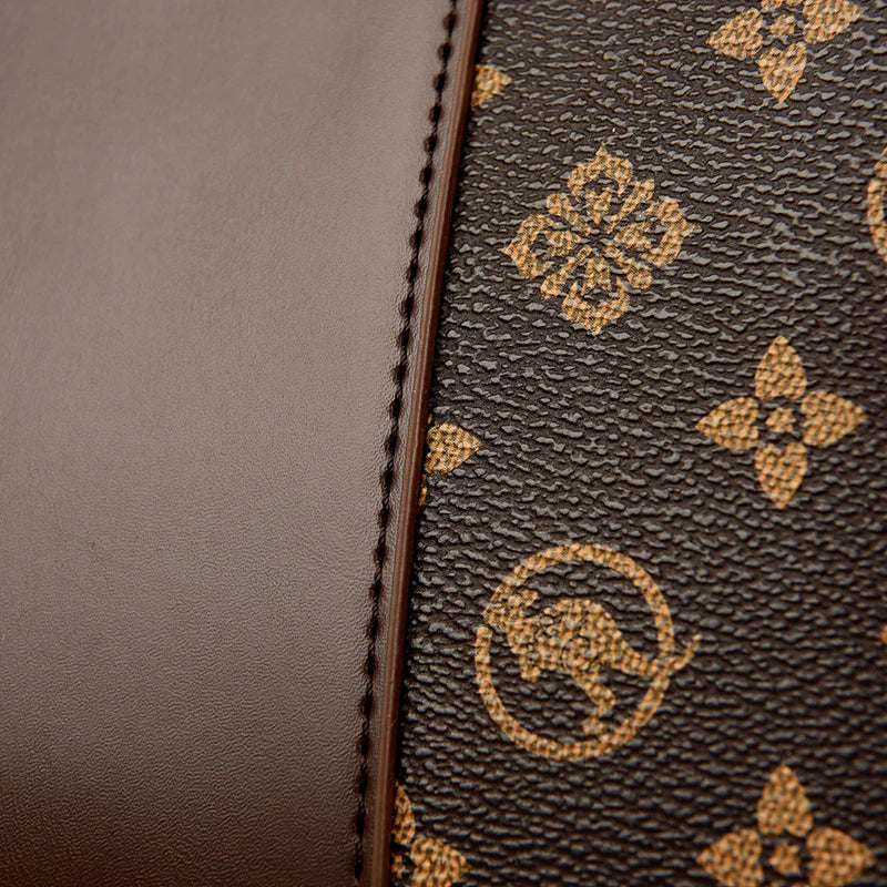 Luxuriöse Handtasche Mode Druck Große Kapazität Weiches Leder