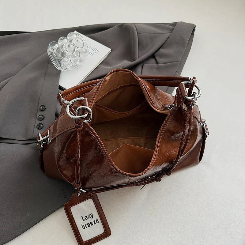 Leder Crossbody Schultertasche für Frauen 2025 Luxus Designer