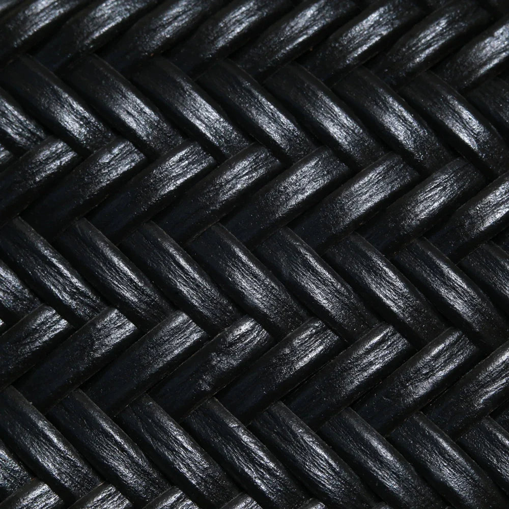 Echte Leder Schultertasche Weben Lässige Einkaufstasche