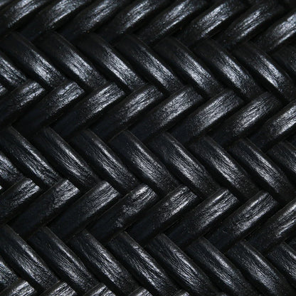 Echte Leder Schultertasche Weben Lässige Einkaufstasche