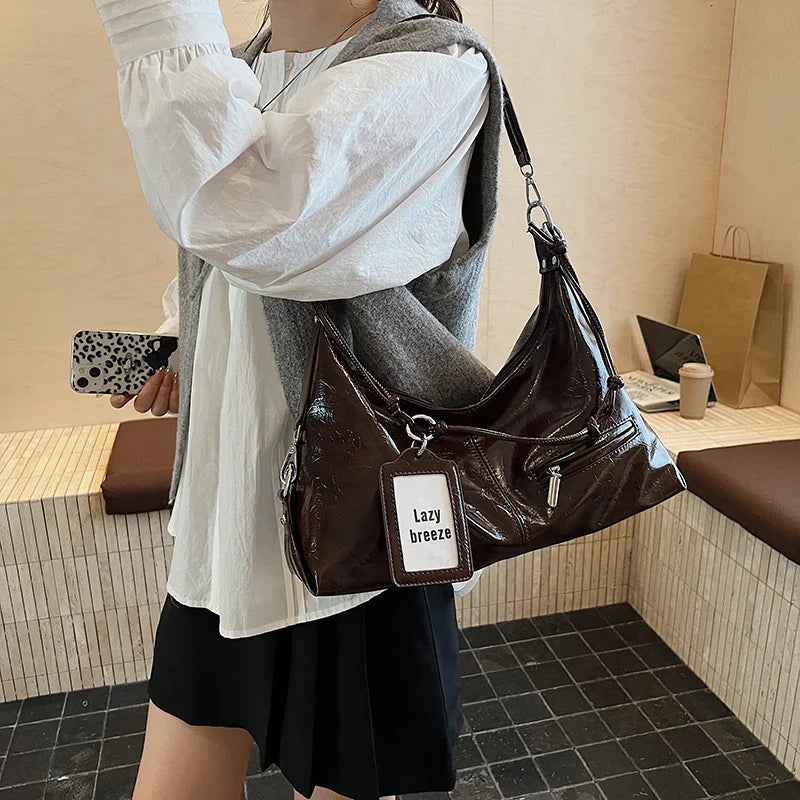 Leder Crossbody Schultertasche für Frauen 2025 Luxus Designer