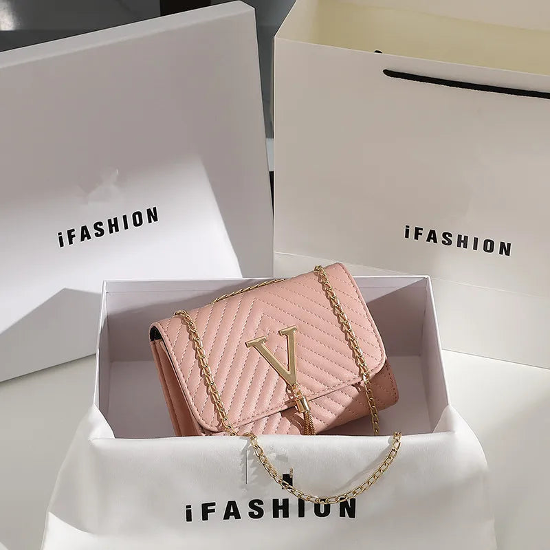 Stickerei Frauen Umhängetasche Faden Luxus Handtasche. Schultertasche