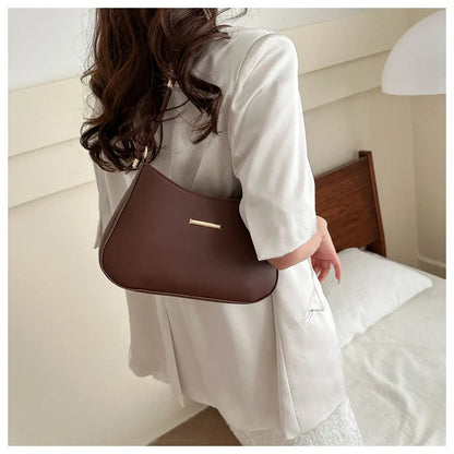 Unterarm Schultertaschen für Frauen. Neue Textur PU-Leder Umhängetasche