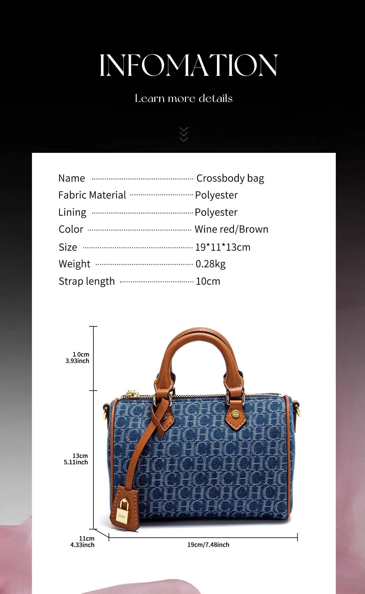 Damen Schultertasche 2025 Neue Cowboy