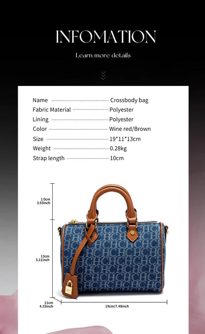 Damen Schultertasche 2025 Neue Cowboy