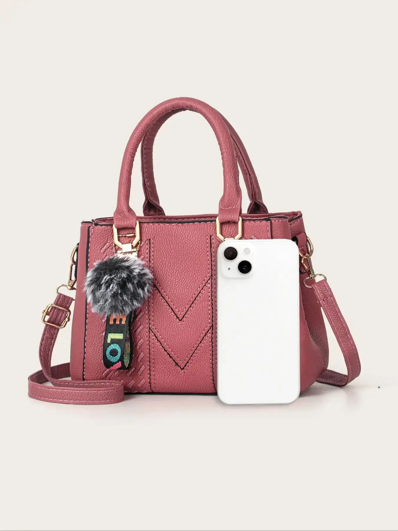 Modische große Kapazität bestickte Damen Umhängetasche