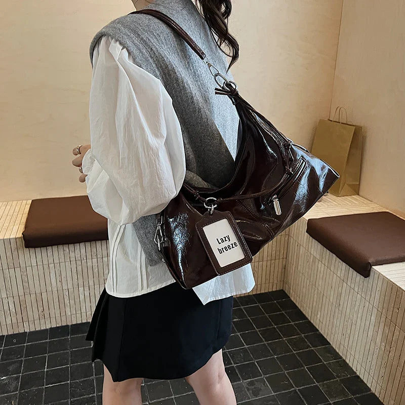 Leder Crossbody Schultertasche für Frauen 2025 Luxus Designer