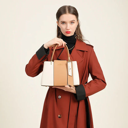 Luxuriöse Handtasche Mode Druck Große Kapazität Weiches Leder