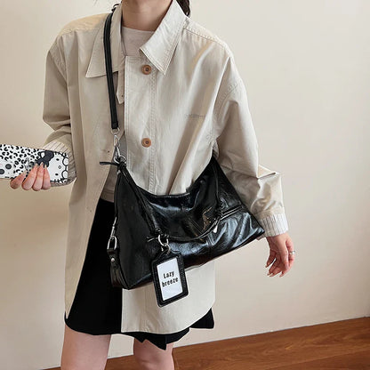 Leder Crossbody Schultertasche für Frauen 2025 Luxus Designer