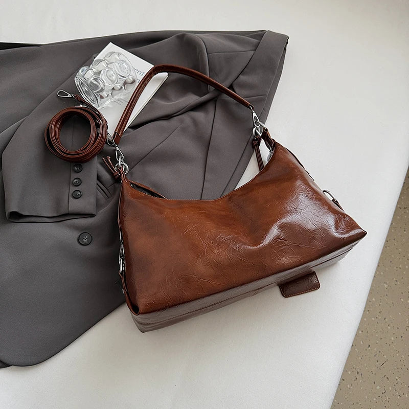 Leder Crossbody Schultertasche für Frauen 2025 Luxus Designer