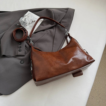 Leder Crossbody Schultertasche für Frauen 2025 Luxus Designer