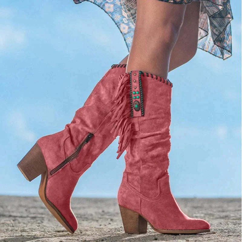 Adah - Stylische Wild West Stiefel für Abenteuerlustige