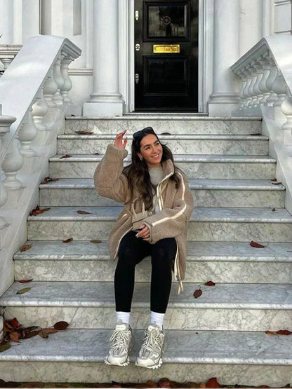 Pauline™ - Teddyjacke aus kuscheligen Baumwolle