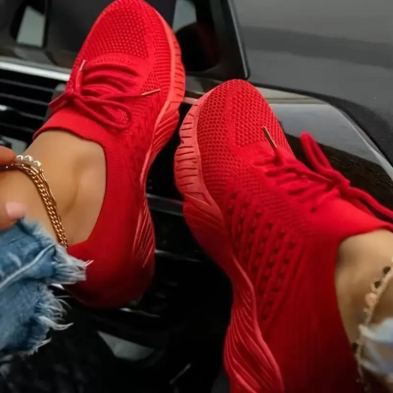 Stilvolle Priscilla Orthopädische Mesh Turnschuhe für Frauen