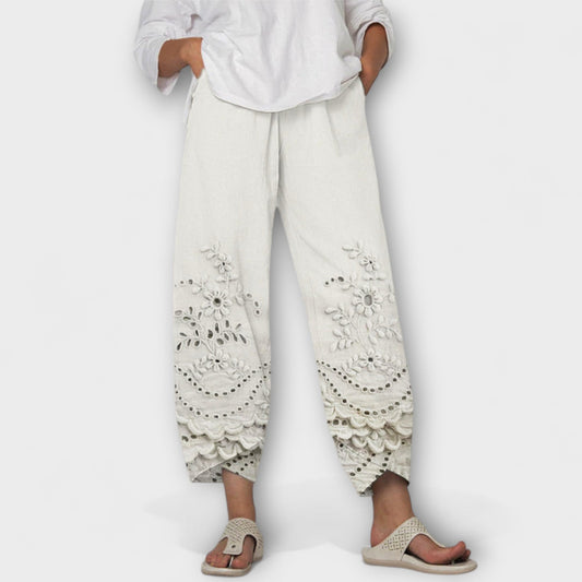 Chloe – Elegante Print Spitzenhose