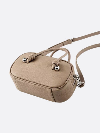 Rechteckige Handtasche aus echtem Leder für Frauen