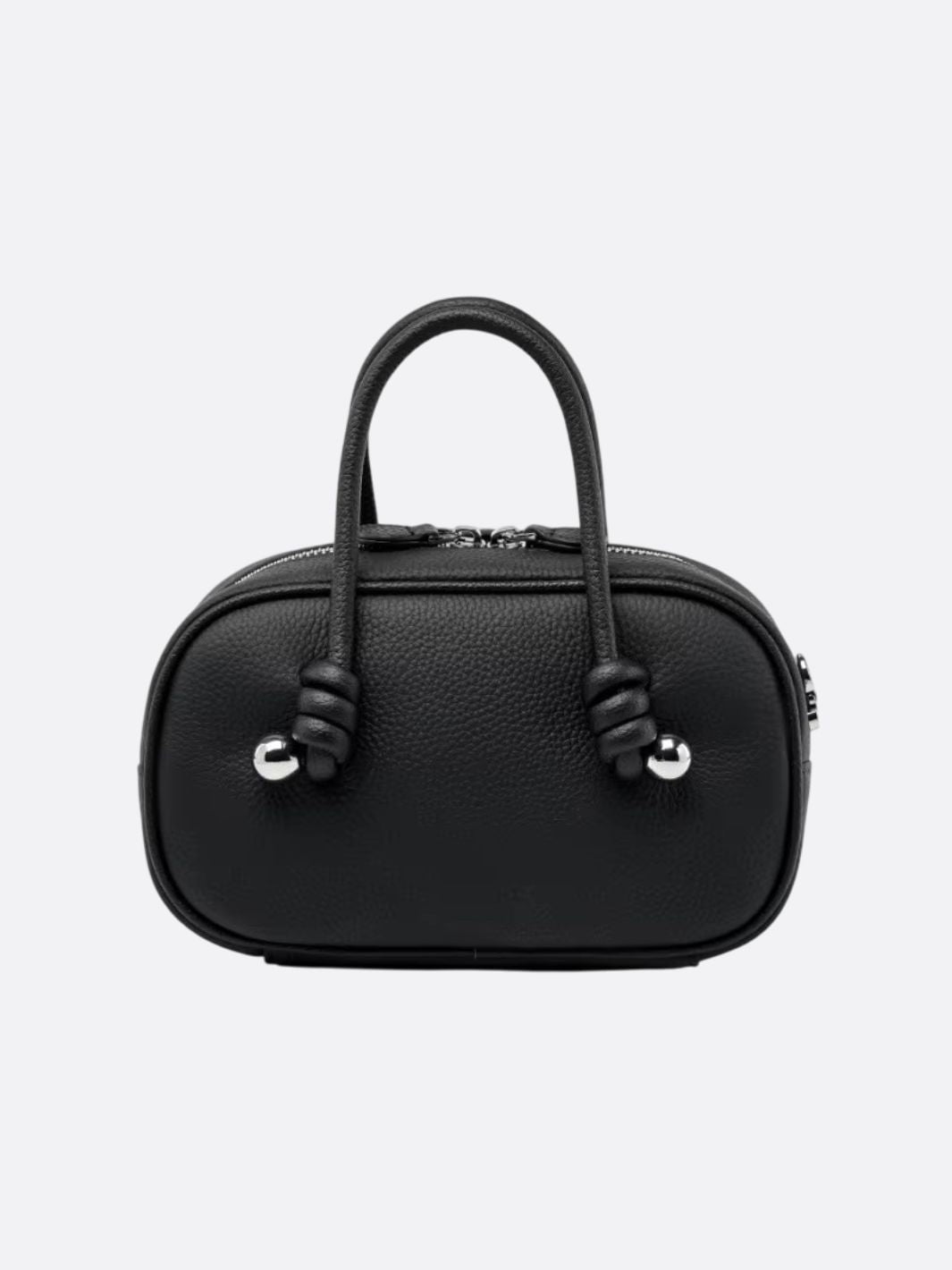 Rechteckige Handtasche aus echtem Leder für Frauen